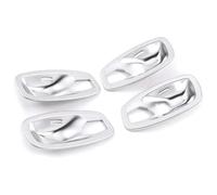 Manijas Interiores Para Coche Para B&MW Serie 5 E60 2004 2005 2006 2007 2008 2009 2010 Cubierta Protectora Del Marco De La Manija Puerta Interior Coche(06-10 Silver)