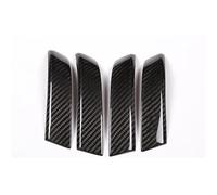 Manijas interiores Para VW Para Touareg 2011-2018 Real de fibra de carbono interior del coche manija de la puerta Accesorios para el interior del coche 4pcs