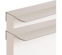 Manijas ocultas, manija invisible del gabinete, Manijas ocultas de aleación aluminio for armarios, cocina, tiradores con borde dentado, color gris cachemira, 2 piezas(Overall length 120mm)