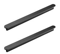 Manijas para Gabinete Negro, Tiradores para Cajones Modernos, Aluminio Sólido | Superficie Anodizada | Distancia Agujero: 96 - 960 mm Tiradores para Mueble, 2 piezas tiradores de armarios 212mm/8.3in