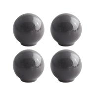Manijas Para Muebles Mango de bola de Cerámica Pomos Cocina Manijas Tiradores de Puerta Armarios Cajones Tiradores (Gris,4 Piezas)