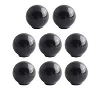 Manijas Para Muebles Mango de bola de Cerámica Pomos Cocina Manijas Tiradores de Puerta Armarios Cajones Tiradores (Negro,8 Piezas)