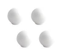 Manijas Para Muebles Mango de bola de Cerámica Pomos Cocina Manijas Tiradores de Puerta Armarios Cajones Tiradores (Blanco,4 Piezas)