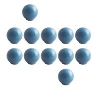 Manijas Para Muebles Mango de bola de Cerámica Pomos Cocina Manijas Tiradores de Puerta Armarios Cajones Tiradores (Azul,12 Piezas)