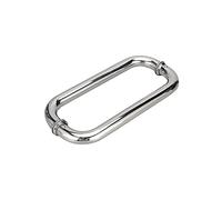 Manijas para puertas y ventanas de vidrio, manijas para puertas de ducha de acero inoxidable con acabado cromado pulido, manijas para puertas de baño de vidrio - Reemplazo de perilla de puerta