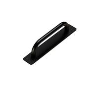 Manijas planas de aleación de aluminio para gabinetes con placa base, manijas adhesivas para cajones de gabinete, tiradores para un uso cómodo, manija duradera para puerta de vidrio de aleación de