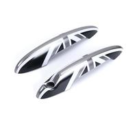 Manijas Puerta Exterior Coche Para Cooper R50 R56 R60 2 Unids/set Diseño De Reino Unido Cubierta Manija Puerta Exterior Coche Embellecedor ABS Estilo(D)