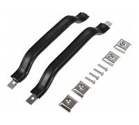 Manijas Puerta Interior Paquete 2 Tiradores Puerta Delanteros Marrones Con Moldura Interior Lado Conductor Pasajero Reemplaza 55009801K Para Jeep YJ Para Wrangler 87-1995(Black-2)