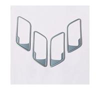 Manijas Puertas Interiores Para Range Rover Sport Para L320 2005-2008 ABS Interior Del Coche Dentro De La Manija De La Puerta Marco Pegatinas Accesorios Del Coche(Plata)