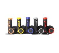 Manijas Universales For Motocicleta, Empuñaduras Mashroom, Manillares De Extracción Rápida, 7/8 "22 24 Mm, Agarre De Goma Pitbike MX, Compatible Con GEL GP Motocross(YELLOW)