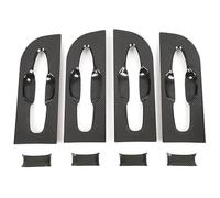 ManijasExteriores Puertas Automóvil Para Alphard 40 Para Series 2024 Manija De Puerta Un Solo Orificio Tirador Copa Kit Accesorios Decorativos Protector Antiarañazos(Door Bowl Carbon Fiber)