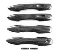 ManijasExteriores Puertas Automóvil Para Alphard 40 Para Series 2024 Manija De Puerta Un Solo Orificio Tirador Copa Kit Accesorios Decorativos Protector Antiarañazos(Carbon Fiber Pattern)