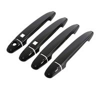 ManijasExteriores Puertas Automóvil Para Premio T260 Manija Puerta Inteligente Un Solo Orificio Y Doble Decoración Cuenco Accesorios Modificación Antiarañazos Protector Compatible Con(Bright Black)