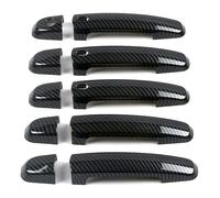 ManijasExteriores Puertas Automóvil Para Suz&uki Para Vitara Manija De Puerta Inteligente Un Solo Orificio Y Doble Marco Decorativo Película Protectora Exterior Antiarañazos Accesorios(5 Doors Carbon