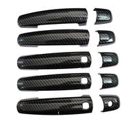 ManijasExteriores Puertas Automóvil Para Suz&uki Para Vitara Manija De Puerta Inteligente Un Solo Orificio Y Doble Marco Decorativo Película Protectora Exterior Antiarañazos Accesorios(5 Doors Carbon