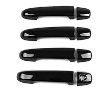 ManijasExteriores Puertas Automóvil Para Verso R20 2010-2017 Manija De Puerta Un Solo Orificio Pegatina Decorativa Resistente A Arañazos Accesorios Modificación Protector Compatible Con(Bright Black)