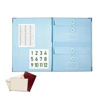 Manila Accordion-style Document Organizer | Accordion Document Pockets With Pockets,File Organizer For Receipt Folio Paper Business Travel Offices Work