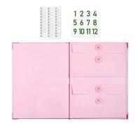 Manila Accordion-style Document Organizer | Accordion Document Pockets With Pockets,File Organizer For Receipt Folio Paper Business Travel Offices Work