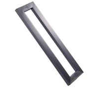 Manilla De Acero Inoxidable for Puertas, Manillas Empujar-tirar De Cristal, Duraderas, Fáciles De Instalar, Adecuadas for Puertas Domésticas, De Hoteles(Black Titanium,43.8cm/17.2in)