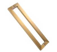 Manilla De Acero Inoxidable for Puertas, Manillas Empujar-tirar De Cristal, Duraderas, Fáciles De Instalar, Adecuadas for Puertas Domésticas, De Hoteles(Titanium Gold,43.8cm/17.2in)