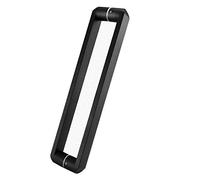 Manilla de puerta de vidrio de ducha de repuesto, juegos de manijas de puerta de empuje de acero inoxidable, agujero a orificio 27.5/30/40/44/50/60/80Cm, negro, 300mm