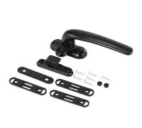 Manilla de ventana en línea con cerradura y llave, Reemplazo de manija ventana en línea con bloqueo llave aleación aluminio 152x51x70mm for puerta