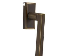 Manilla de ventana, Manija de cerradura de ventana moleteada de latón Palanca de apertura abatible de máxima seguridad Accesorios de diseño moderno for puertas y ventanas Manijas for ventanas(C03 006c