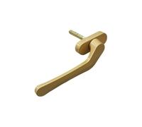 Manilla de ventana Manija de ventana abatible aleación aluminio, manija, puerta plegable, acero cuadrada y plana delgada en forma espada(Gold,LEFT OPEN)