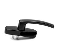 Manilla de ventana Puertas de pared cortina abiertas interiores planas aleación aluminio/accesorios Hardware for ventanas, manija arco horquilla cambio, ventana(Black)