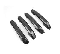 Manilla Exterior corrediza para Puerta de Coche A4 B9 A5 2017 2018 2019 Cubierta embellecedora de manija Exterior de Puerta de Fibra de Carbono ABS 4 Piezas
