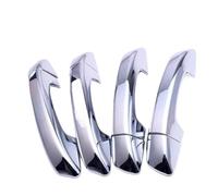 Manilla Exterior corrediza para Puerta Skoda Superb 2009 2010 2011 2012 2013. Embellecedor de Cubierta de manija de Puerta Lateral de Coche en Fibra de Carbono cromada.