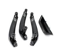 Manilla Interior Coche Para X3 Para X4 F25 F26 2010-2016 4 Uds. Cubierta De Manija Interior Puerta Pasajero Panel Reposabrazos Embellecedor Tracción LHD RHD Coche(RHD-Carbon Fiber)