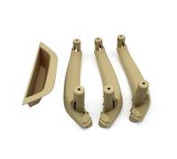 Manilla Interior Coche Para X3 Para X4 F25 F26 2010-2016 4 Uds. Cubierta De Manija Interior Puerta Pasajero Panel Reposabrazos Embellecedor Tracción LHD RHD Coche(LHD-Beige)