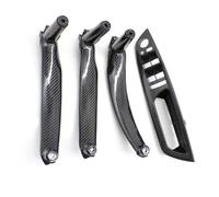 Manilla Interior Coche Para X5 Para X6 E70 E71 E72 2007-2014 LHD RHD Cubierta De Reposabrazos Puerta Interior Mejorada Reemplazo Manija Tracción(Carbonfiber RHD SET)