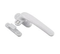 Manilla Izquierda/Derecha Ventana, Manija de ventana con cerradura aleación aluminio, universal, hebilla desbloqueo, antirrobo, for mejoras del hogar, herrajes ventanas(White Right)