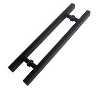 Manilla Moderna para Puertas de Cristal, Manilla de Acero Inoxidable de Alta Resistencia de Doble Cara para Puertas de Madera, Granero, correderas y de Cristal.