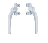 Manilla Oscilobatiente Pvc, 2 manijas de ventana aleación aluminio tipo 38/50, con forma siete, izquierda y derecha, for puerta corrediza vidrio hebilla bloqueo(C)