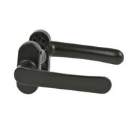 Manilla para Puerta Interior y Exterior - Aluminio - Recuperable - Negro