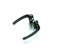 Manilla para Puerta Interior y Exterior - Aluminio - Recuperable - Negro