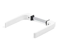 Manilla para Puerta Interior y Exterior - Cuadradillo Incluido - Blanco | Cuadradillo y tornillos incluidos, puertas de hasta 70 mm, puerta interior y exterior, válida como recambio
