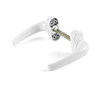 Manilla para Puerta Interior y Exterior - Recuperable - Reversible - Blanco