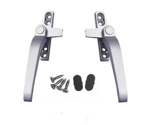 Manilla para ventana, Manija de ventana aleación aluminio 38 50 tipo siete en forma hebilla cerradura y puerta corrediza vidrio multicolor paquete 2(A)