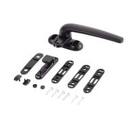 Manilla para ventana, Manijas universales for ventanas y puertas de aleación aluminio con cerradura multicolor(Right Black)