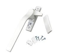 Manilla Para Ventanas Manija de ventana blanca abatible vintage con hebilla bloqueo(Left X2)