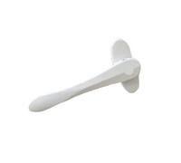 Manilla Puerta Aluminio Ventana abatible de aleación aluminio, mosquitera, puerta plana, manija cuadrada en forma espada, delgada plegable acero(White)