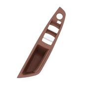 Manilla Puerta Interior Para 5 Series F10 F11 F18 520 523 525 528 530 Negro Beige Gris Rojo Marrón LHD RHD Apoyabrazos Lateral Conductor Manija Puerta Cubierta Panel Tirador Puerta(LHD Brown)