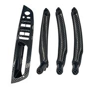 Manilla puerta Para E71 Para E72 Para X6 Para SAV 2007-2014 Manillar De Puerta Interior De Coche Izquierdo Derecho(Carbon-4pcs)