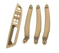 Manilla puerta Para E71 Para E72 Para X6 Para SAV 2007-2014 Manillar De Puerta Interior De Coche Izquierdo Derecho(Beige-4pcs)