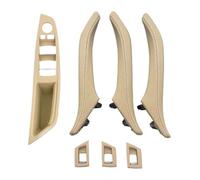 Manilla puerta Para Serie 5 F10 F11 520 523 525 528 2010-2017 Interruptor Elevalunas Interior Cubierta Reposabrazos Manija Cuero La Puerta(Beige)