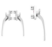 Manilla recta universal, Manija de ventana abatible aleación zinc, reemplazo bloqueo izquierdo/derecho, Multicolor, 1 Uds(38 White,Left 1pcs)